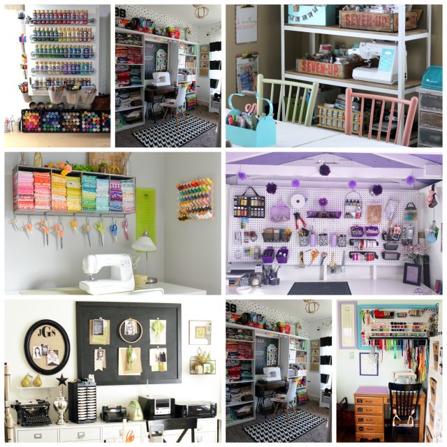 25+ Organized Craft Rooms - Angie Holden The Country Chic Cottage