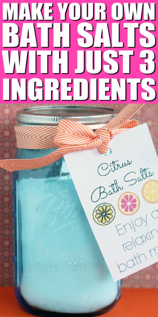 Benefits of Citrus Bath Salts Gift in a Jar The Country Chic Cottage