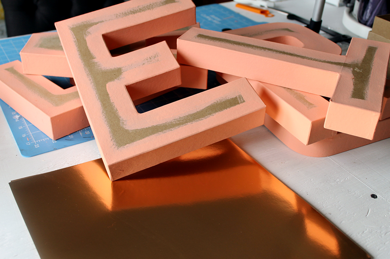 DIY Decorating Paper Mache Letters 