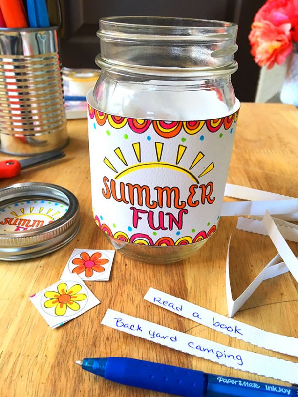 DIY Summer Fun Idea Jar - Angie Holden The Country Chic Cottage