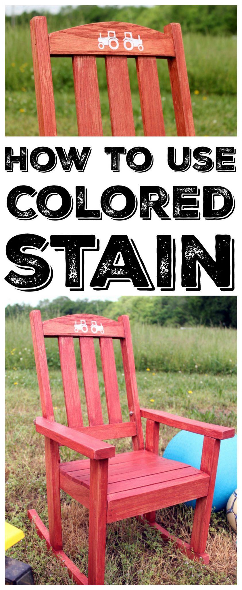 How to Use Colored Stain - Angie Holden The Country Chic Cottage
