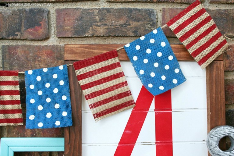 How To Make A DIY Patriotic Banner in Minutes - Angie Holden The ...