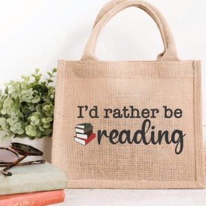 I'd Rather Be Reading Tote Bag by Everyday Party Magazine