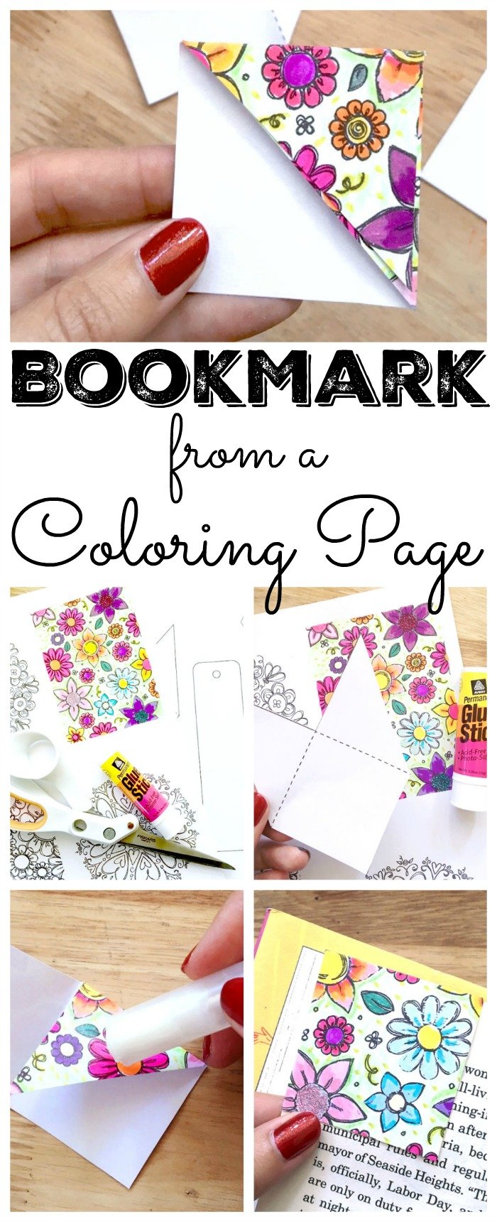 DIY Bookmark  Stencils, Handmade books, Art journal