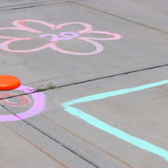 Outdoor Summer Fun with Frisbees and Washable Paint by Design Dazzle