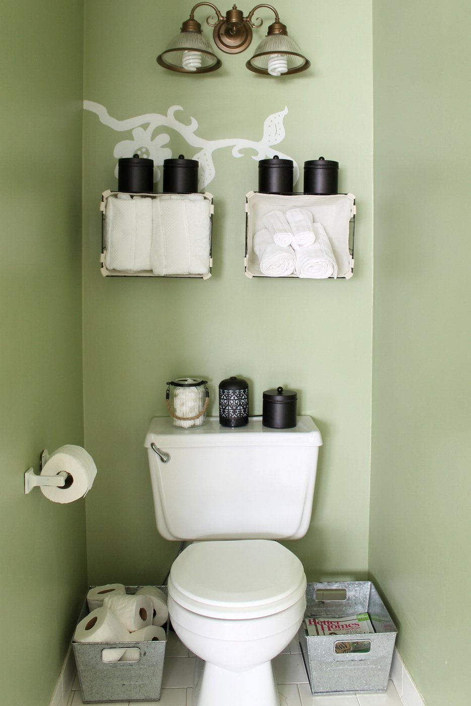 Small Bathroom Storage Ideas For Your Home - Angie Holden The Country Chic  Cottage
