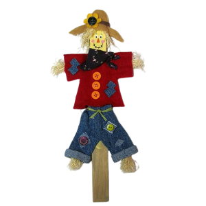 Paint Stick Scarecrow by Crafts by Amanda