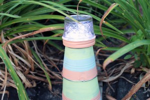 Garden Lighthouse - a fun DIY project! - The Country Chic Cottage
