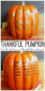 Thankful Pumpkin Craft - A Thanksgiving Tradition - Angie Holden The ...