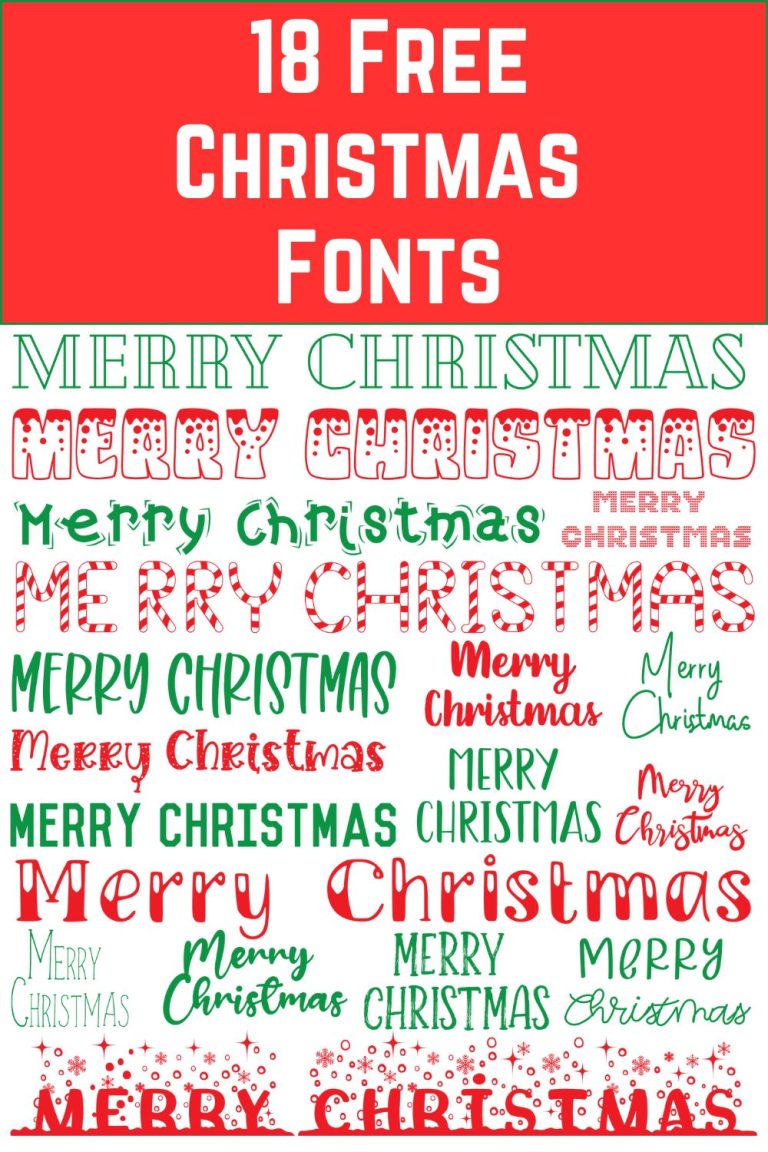 18 Free Christmas Fonts and MORE! - Angie Holden The Country Chic Cottage