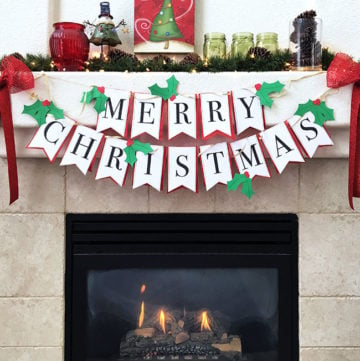 DIY Christmas Banner with Free Printable - Angie Holden The Country ...