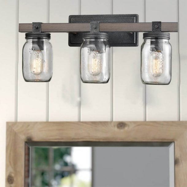 Mason Jar Kitchen Lights For Your Home Angie Holden The Country Chic   Camogli Vintage Mason Jar Bathroom Vanity Lighting 3 Lights 610x610 