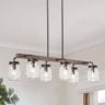 Mason Jar Kitchen Lights For Your Home Angie Holden The Country Chic   Farmhouse 6 Light Mason Jar Chandelier Island Lights For Dining Room 96x96 