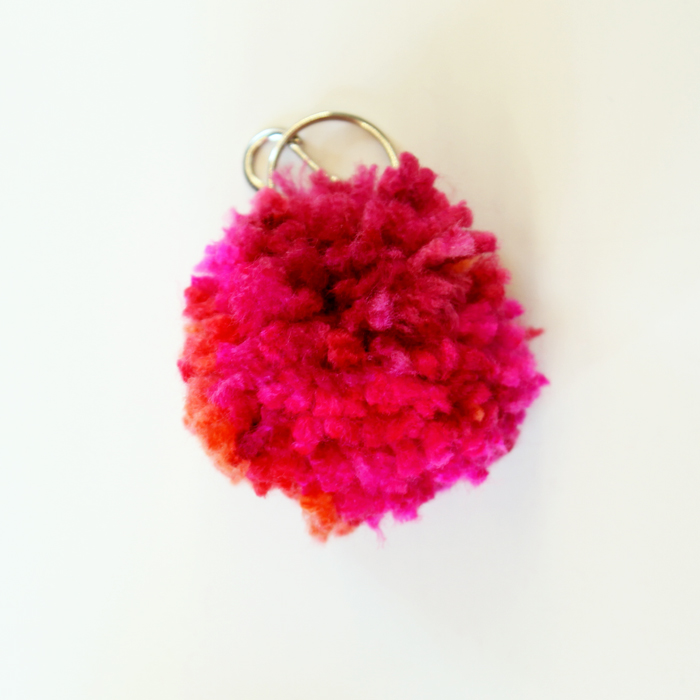 How to Make Pom Pom Keychains - Angie Holden The Country Chic Cottage