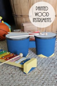 Painting Toy Wood Instruments - a gift idea! - Angie Holden The Country ...