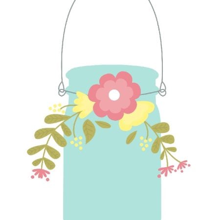 Spring Mason Jar Printable by Mad In Crafts