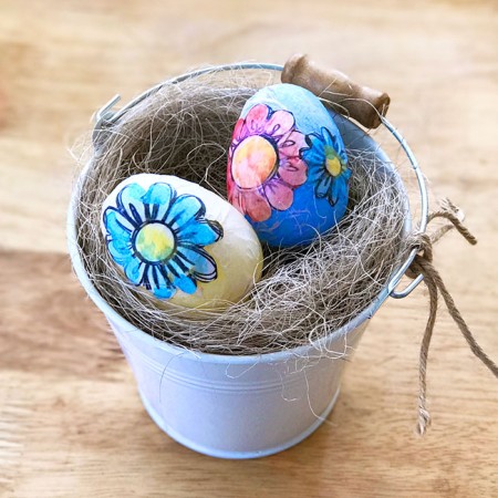 Coloring Page Decoupage Easter Eggs - Angie Holden The Country Chic Cottage