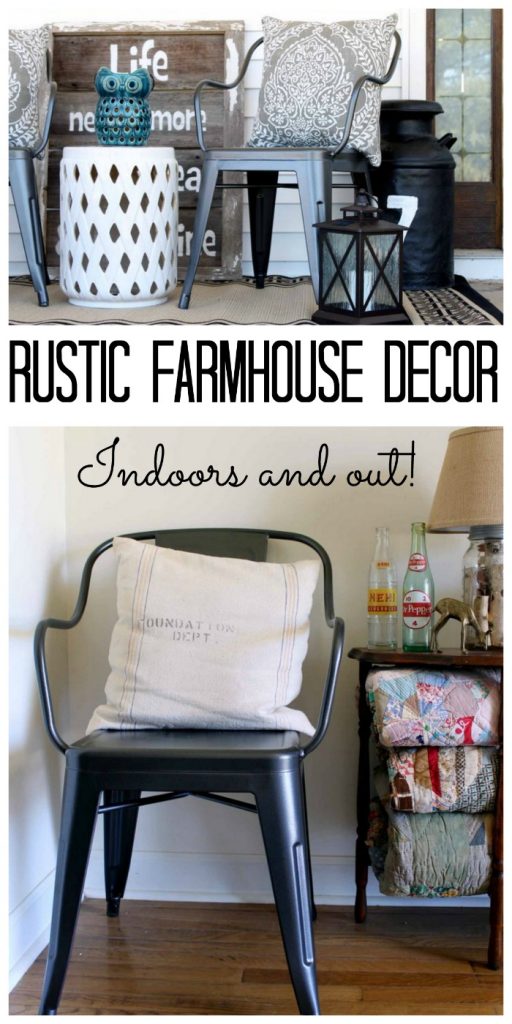 Rustic Farmhouse Decor: Indoors and Out - The Country Chic Cottage