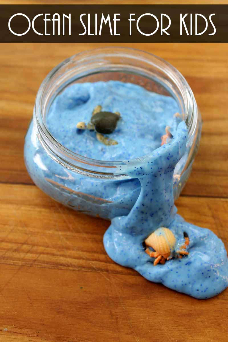 Easy Confetti Ocean Slime Recipe for Kids - Look! We're Learning!