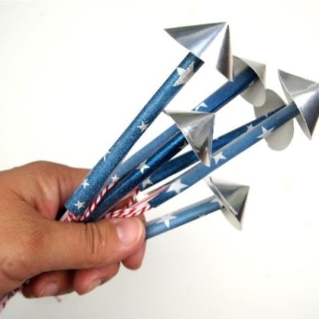 Kids Craft: Firecracker Straw Rockets by My Very Educated Mother