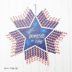 Patriotic Chalkboard Star Decor by Laura's Crafty Life