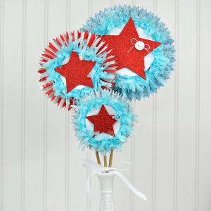 15 Minute Craft: Patriotic Party Fans by Jen Gallacher