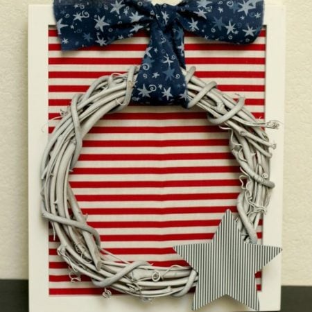 Framed Patriotic Wreath by Organize Your Stuff Now