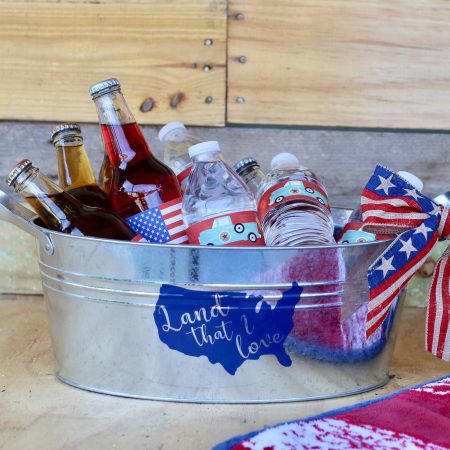 Simple DIY Drink Bucket Patriotic Craft Lightning by Everyday Party Magazine