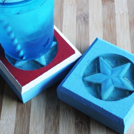 Patriotic Star Coasters for 4th of July by 30 Minute Crafts