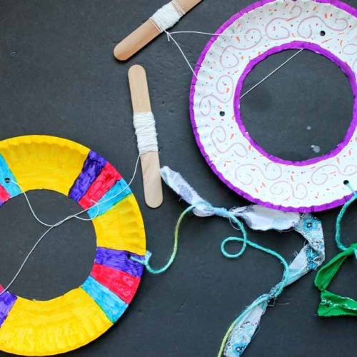 How to Make a Paper Plate Kite for Kids | The Country Chic Cottage