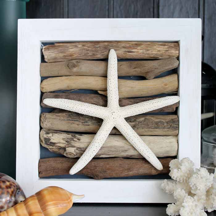 Starfish Wall Art: an easy and adorable button craft for all ages!