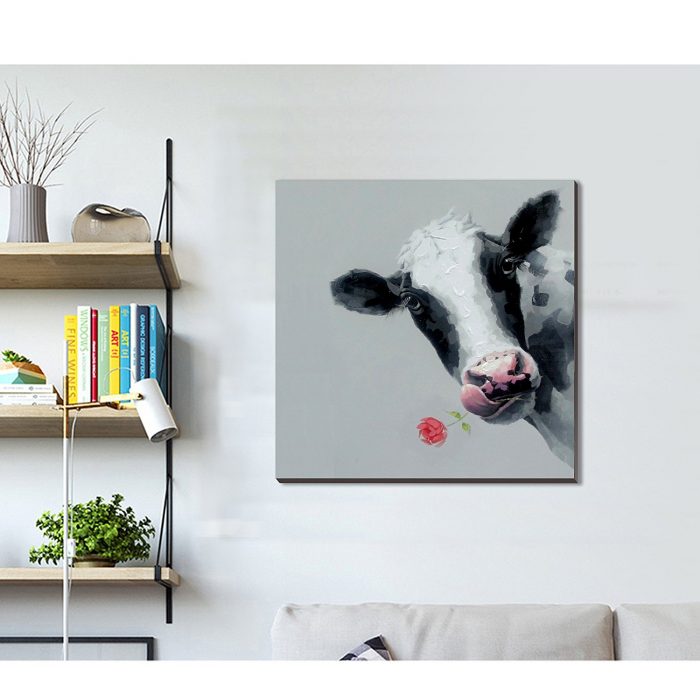 Cow Painting Canvas Decor: Affordable Options