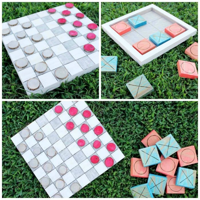 YardGames Outdoor Wood Tic-tac-toe with Case in the Party Games