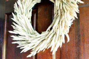 How to Make a Fall Wheat Wreath | The Country Chic Cottage