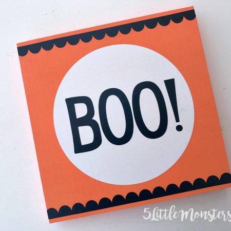 Boo Sign by 5 Little Monsters