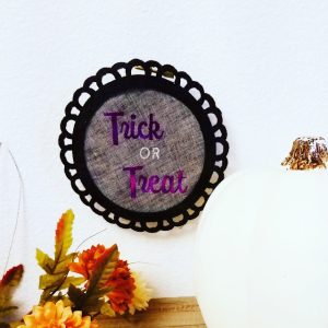 Halloween Hoop Art by Crafting in the Rain