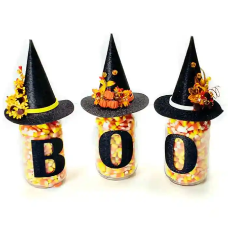 Halloween Mason Jars or Witch Mason Jars DIY by Fleece Fun