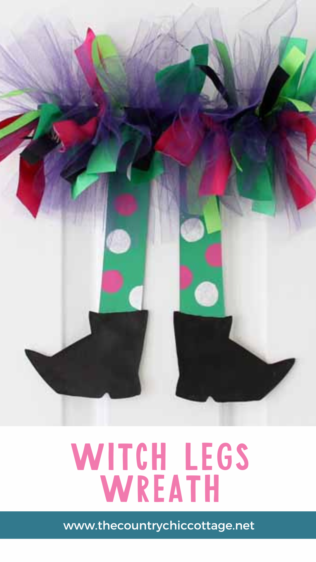 Make these cute Witch Legs for wreath that is anything but ordinary!  