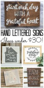 Hand Lettered Sign Ideas Under $30 - Angie Holden The Country Chic Cottage