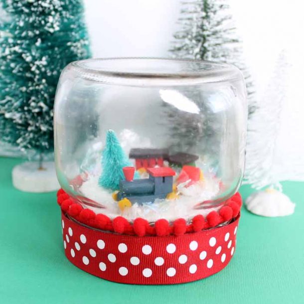 DIY Christmas Snow Globe With A Train - Angie Holden The Country Chic ...