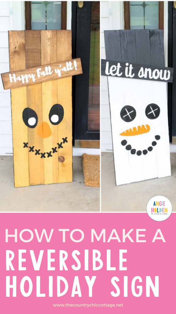 reversible holiday signs