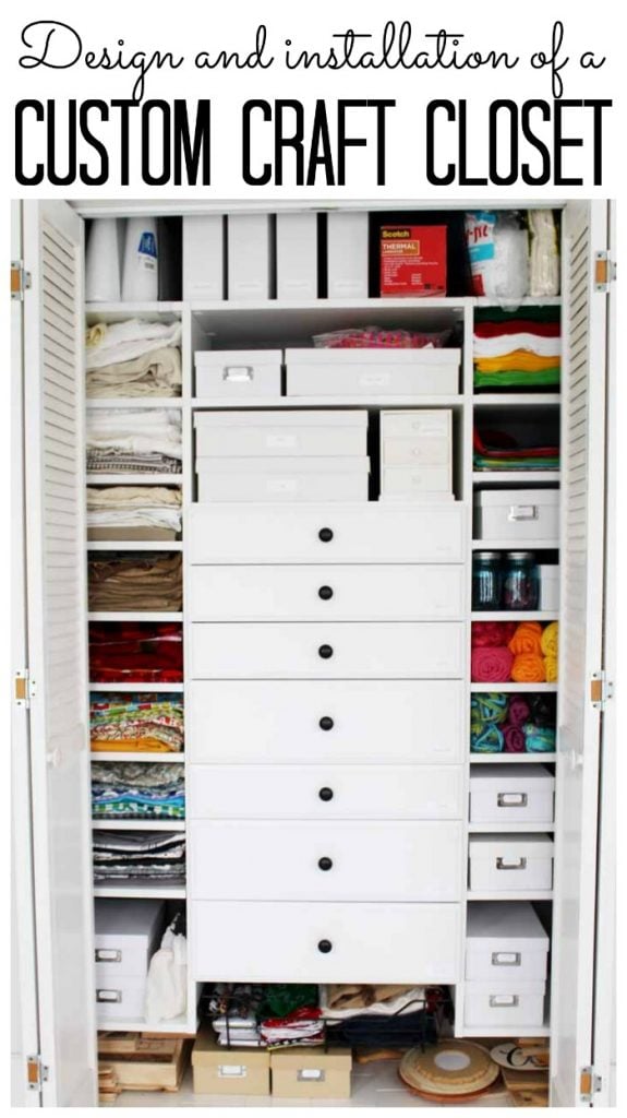 The Ultimate Craft Closet: Design and Installation - Angie Holden The ...