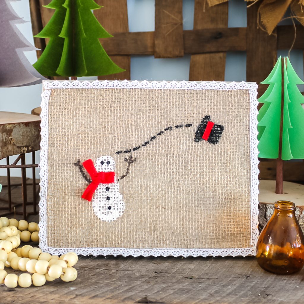 Easy Snowman Painting with Free Printable Template