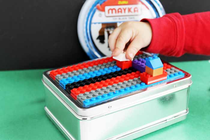DIY LEGO Travel Case Made from Lunch Box