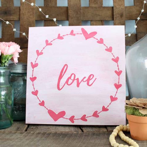 DIY Farmhouse-Style Love Wall Art - Angie Holden The Country Chic Cottage