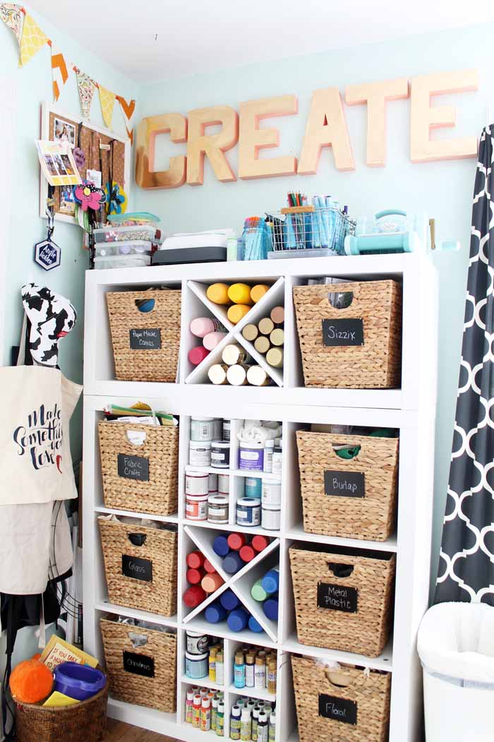 Craft Room Organization: Ideas from a Craft Blogger - The Country Chic Cottage