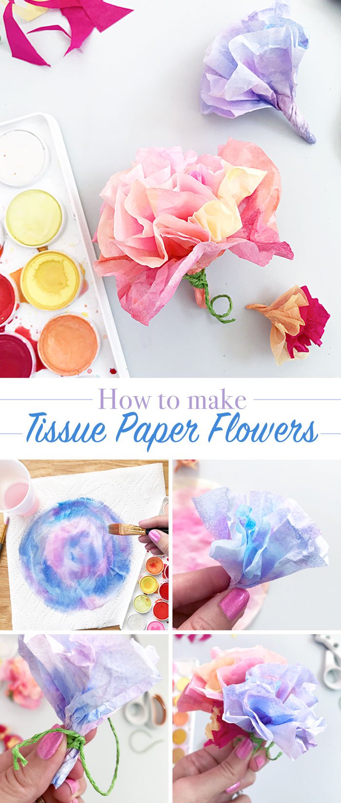 How to Make Tissue Paper Flowers : Atta Girl Says