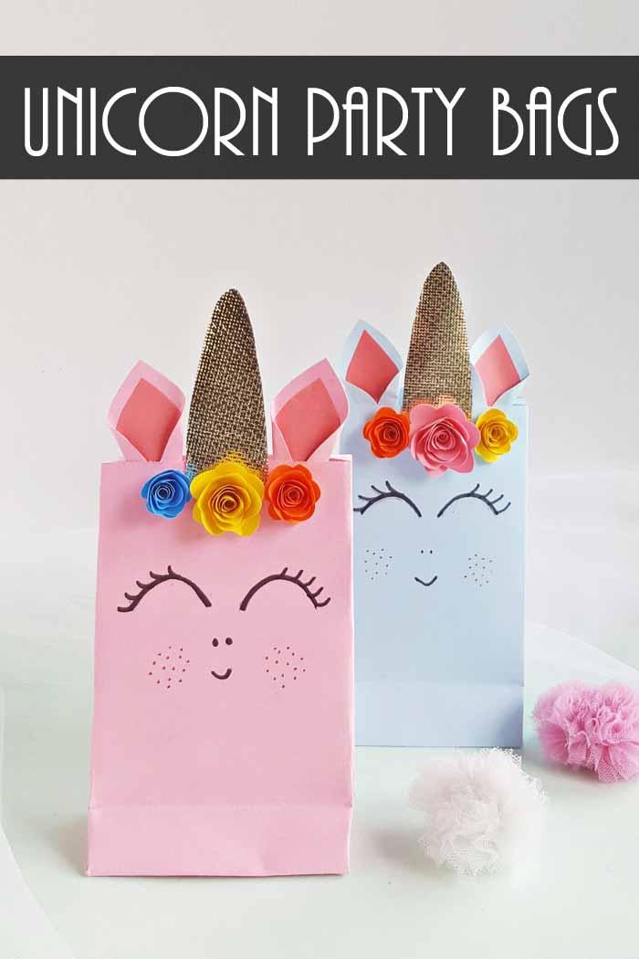  Unicorn  Party  Bags  with Free Template The Country Chic 