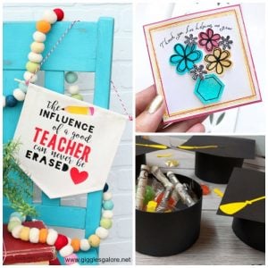 Over 50 ideas for the end of the school year that you can make with your Cricut machine!