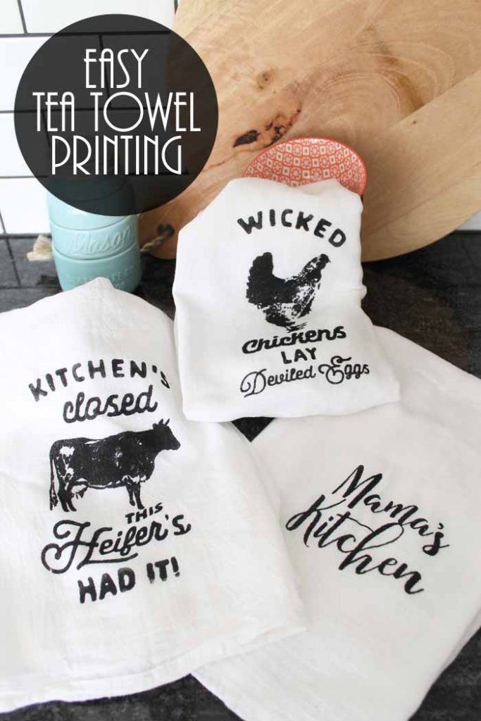 Tea Towel Printing Made Easy with Chalk Couture Angie Holden The